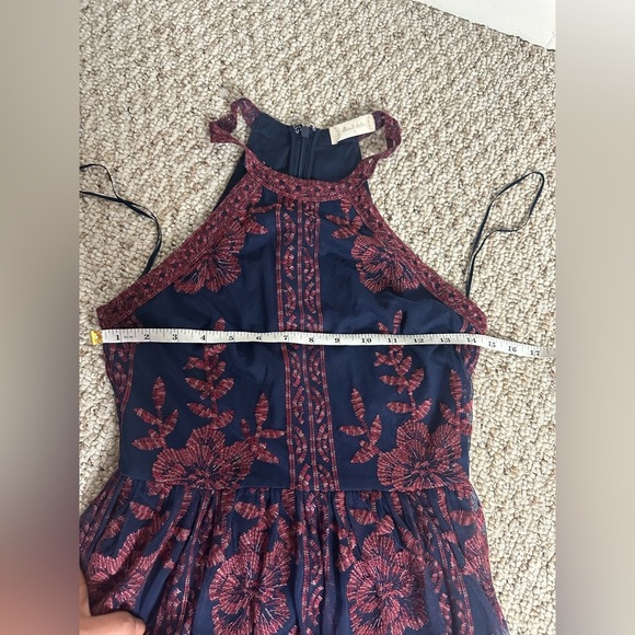 Altar'd State Blue and Red Halter Maxi Mesh dress size S - Picture 11 of 11